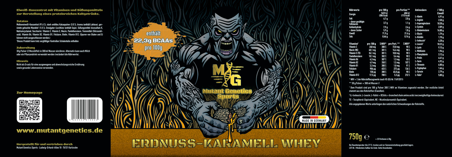 Whey Protein Erdnuss Karamell