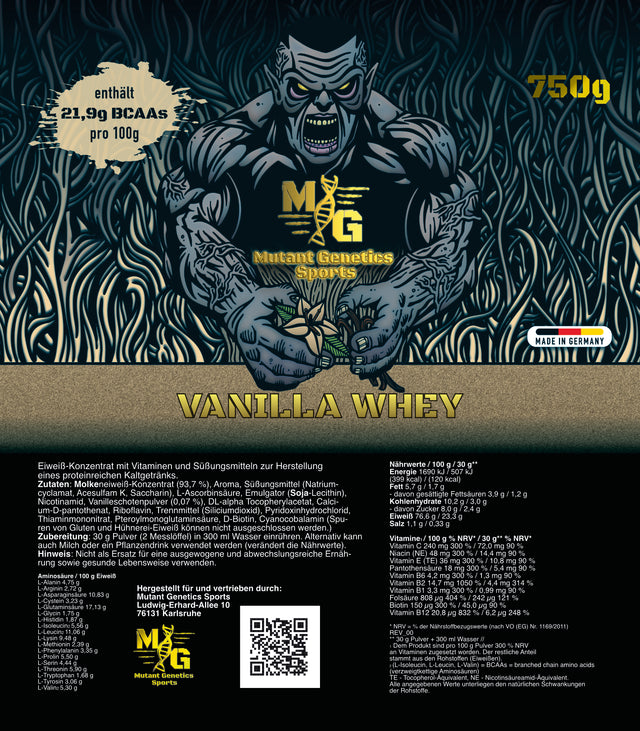 Whey Protein Vanille